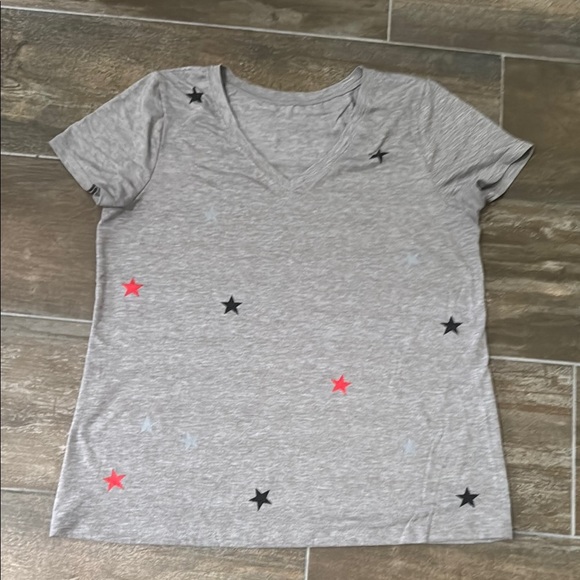 Gray Star Patterned Women's Top - Picture 1 of 5